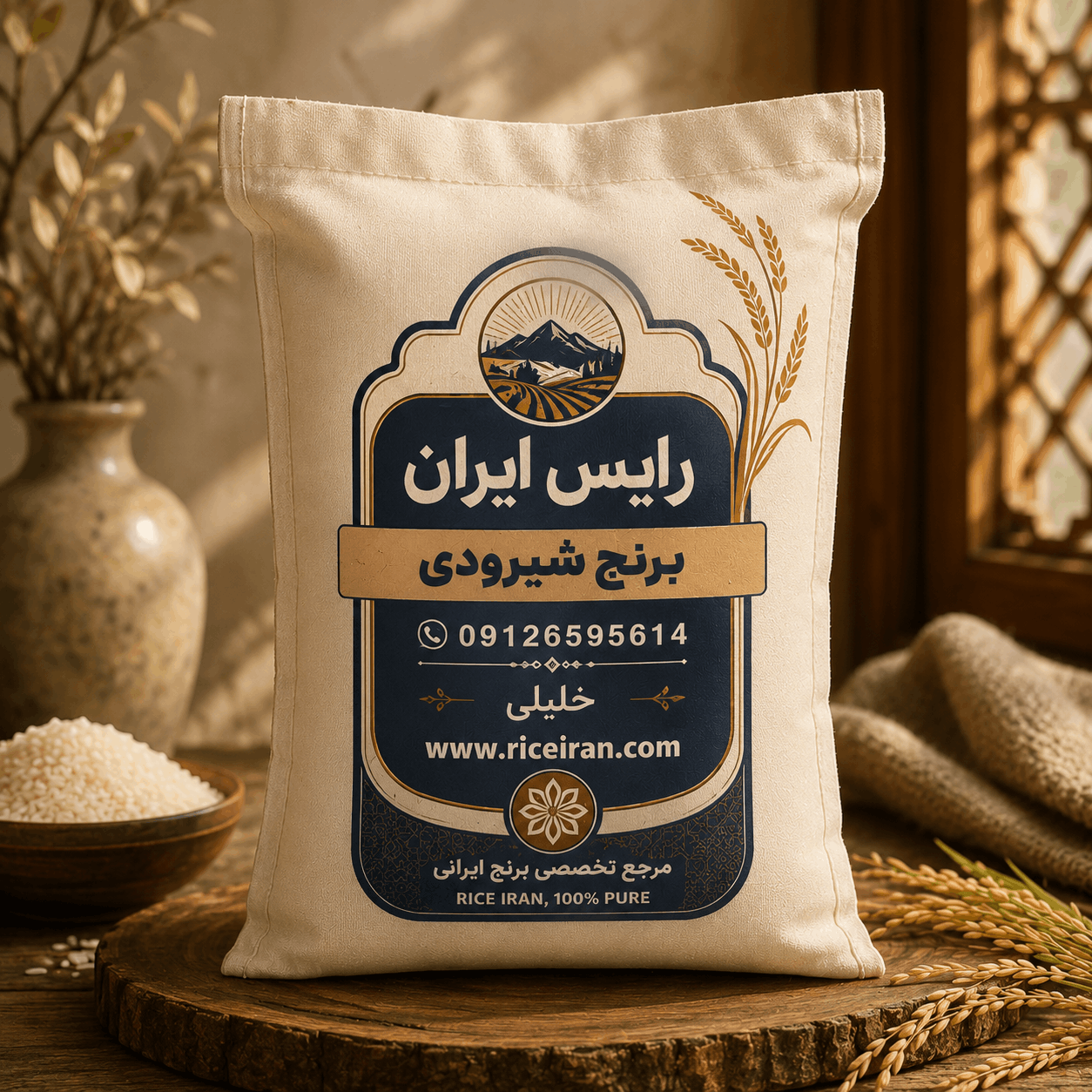 برنج شیرودی درجه یک ۱۰ کیلویی