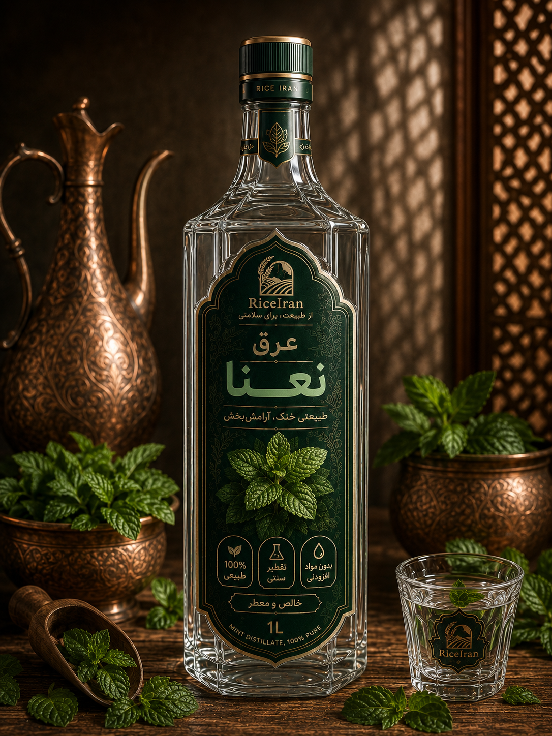 عرق نعنا یک لیتری