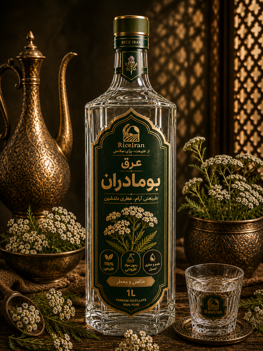 عرق بومادران یک لیتری